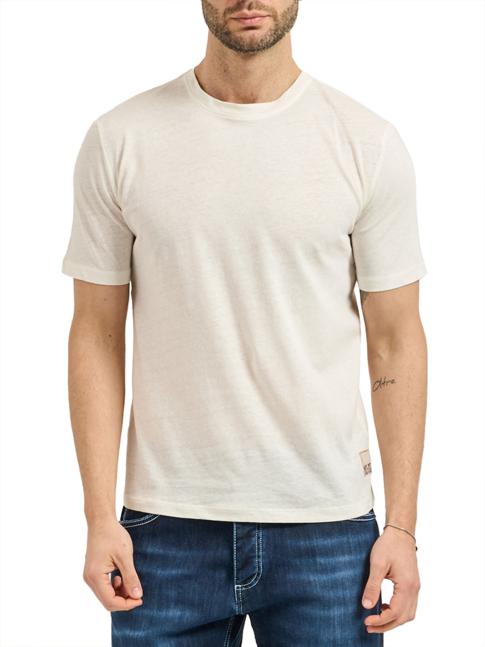 Yes Zee T-shirt Uomo Mod. T796 SQ00 0107 Bianco