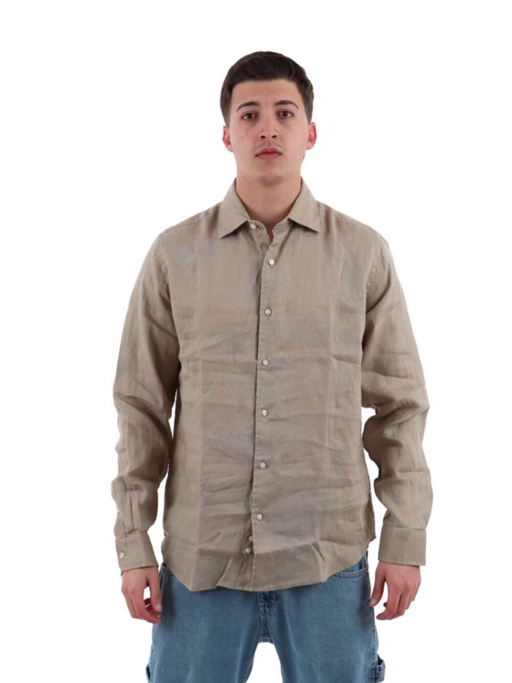 YOS Camicia m/l Uomo Mod. 9432900 LINO-FRANCIA 606 Coloniale