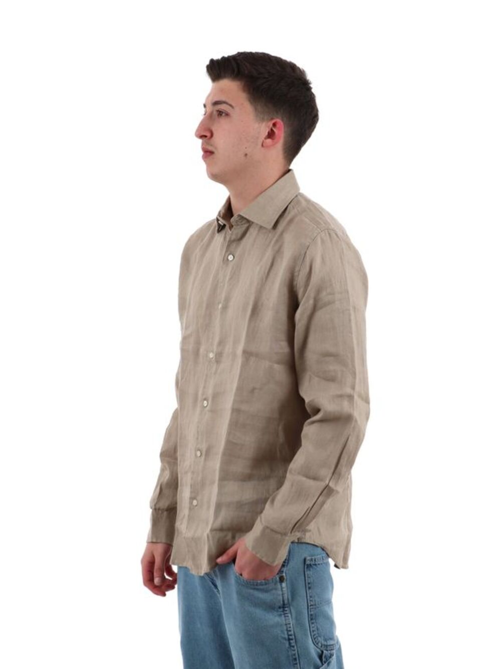 YOS Camicia m/l Uomo Mod. 9432900 LINO-FRANCIA 606 Coloniale