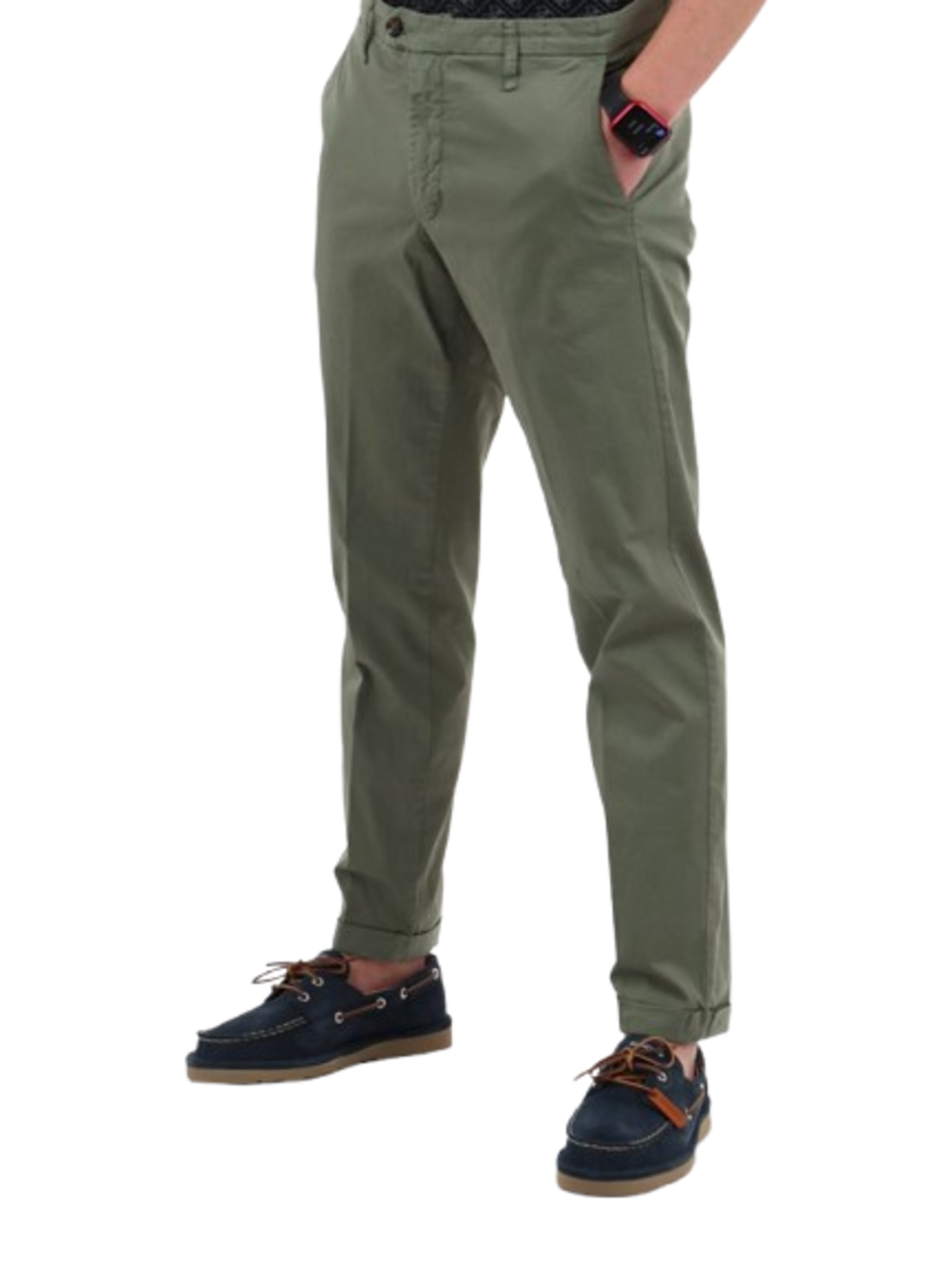 YOS Pantalone Uomo Mod. NAPOLI GOLD GABARDINA SALVIA SALVIA