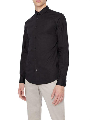 A|X Armani Exchange Camicia m/l Uomo Mod. 8NZC31 ZN28Z 1200 Nero