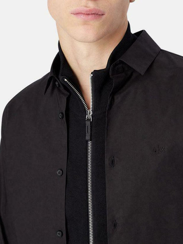 A|X Armani Exchange Camicia m/l Uomo Mod. 8NZC31 ZN28Z 1200 Nero