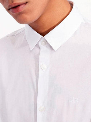 A|X Armani Exchange Camicia m/l Uomo Mod. 8NZC31 ZN28Z 1100 Bianco