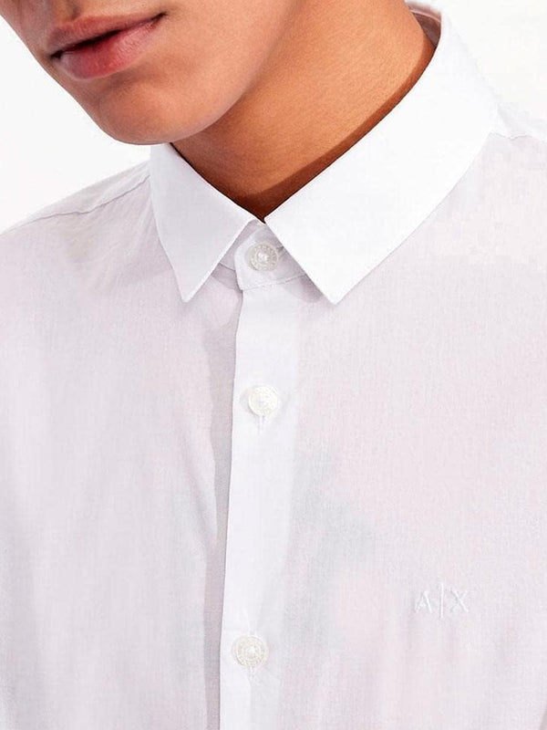 A|X Armani Exchange Camicia m/l Uomo Mod. 8NZC31 ZN28Z 1100 Bianco
