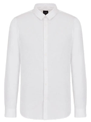 A|X Armani Exchange Camicia m/l Uomo Mod. 8NZC31 ZN28Z 1100 Bianco