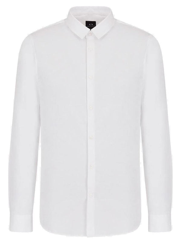 A|X Armani Exchange Camicia m/l Uomo Mod. 8NZC31 ZN28Z 1100 Bianco