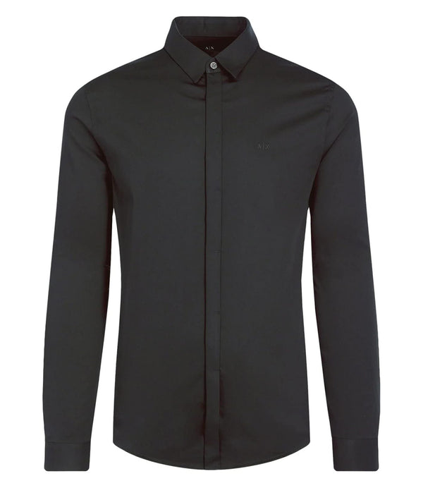 A|X Armani Exchange Camicia m/l Uomo Mod. 8NZCBD ZN10Z 1200 Nero
