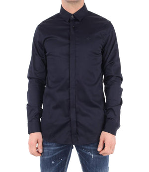 A|X Armani Exchange Camicia m/l Uomo Mod. 8NZCBD ZN10Z 1510 Blu