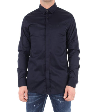 A|X Armani Exchange Camicia m/l Uomo Mod. 8NZCBD ZN10Z 1510 Blu