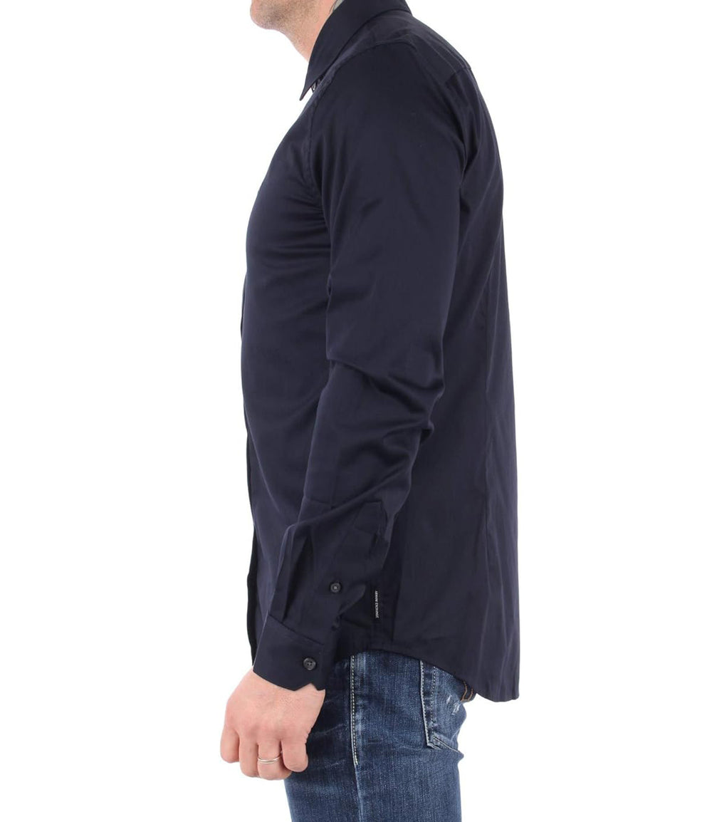 A|X Armani Exchange Camicia m/l Uomo Mod. 8NZCBD ZN10Z 1510 Blu