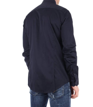 A|X Armani Exchange Camicia m/l Uomo Mod. 8NZCBD ZN10Z 1510 Blu
