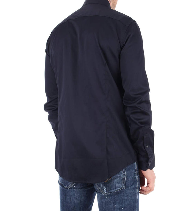 A|X Armani Exchange Camicia m/l Uomo Mod. 8NZCBD ZN10Z 1510 Blu