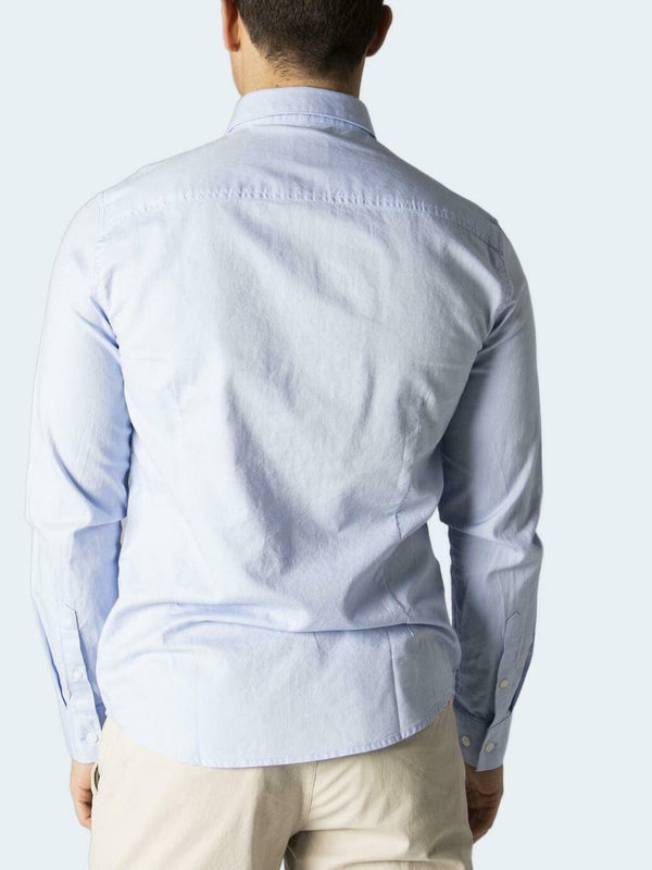 A|X Armani Exchange Camicia m/l Uomo Mod. 8NZCGB Z8ANZ 0536 Celeste
