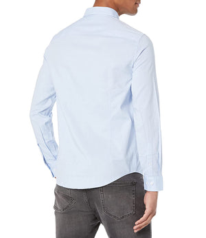 A|X Armani Exchange Camicia m/l Uomo Mod. 8NZCGB Z8ANZ 0536 Celeste