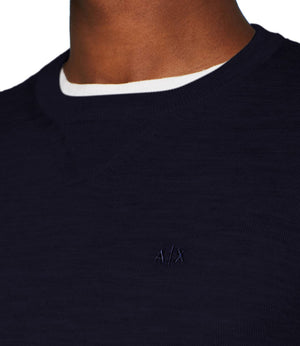 A|X Armani Exchange Maglione Girocollo Uomo Mod. 8NZM3A ZM8AZ 1510 Blu