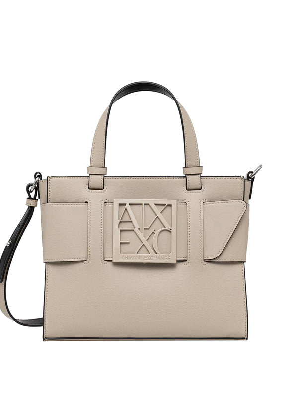 A|X Armani Exchange Borsa Donna Mod. 942690 0A874 U6208 Panna