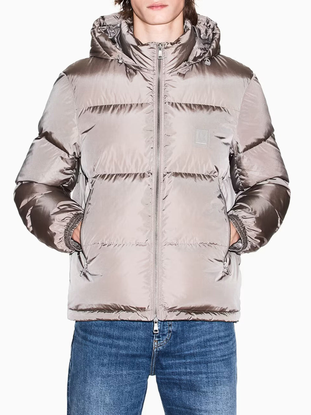 A|X Armani Exchange Giubbotto corto Uomo Mod. XM000348 AF12286 U6107 Tortora