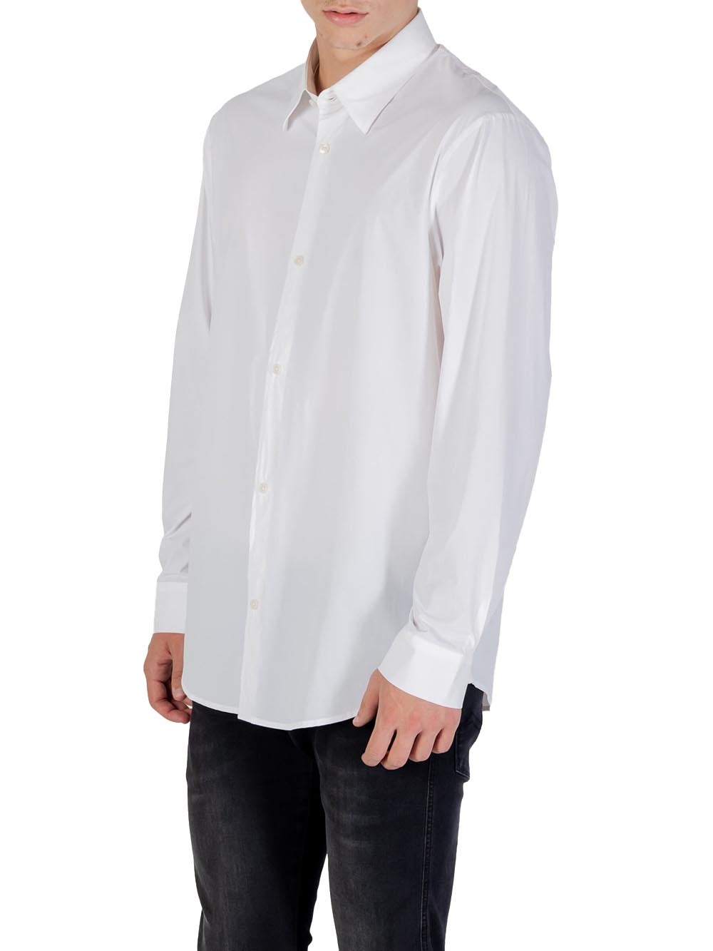 A|X Armani Exchange Camicia m/l Uomo Mod. XM001567 AF19193 U0009 Bianco