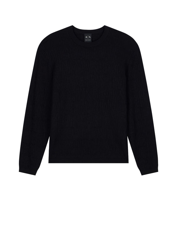 A|X Armani Exchange Maglione Girocollo Uomo Mod. XM002986 AF10454 UC001 Nero
