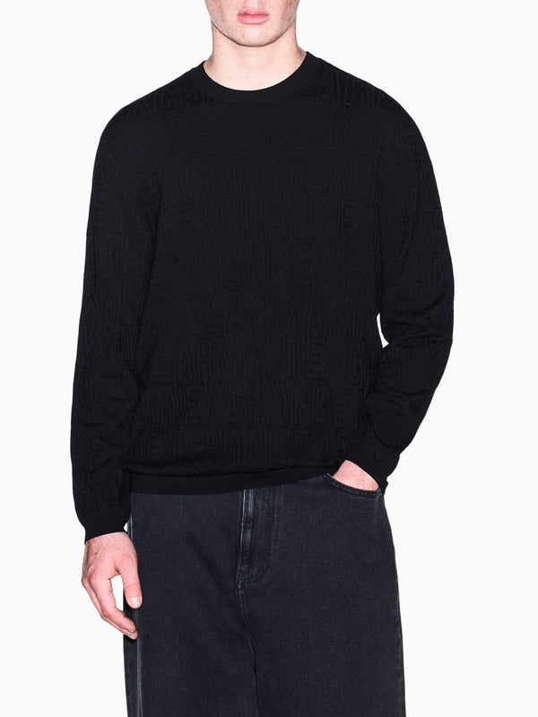A|X Armani Exchange Maglione Girocollo Uomo Mod. XM002986 AF10454 UC001 Nero