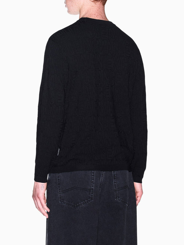 A|X Armani Exchange Maglione Girocollo Uomo Mod. XM002986 AF10454 UC001 Nero