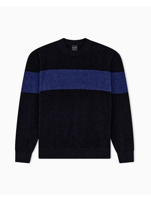 A|X Armani Exchange Maglione Girocollo Uomo Mod. XM003001 AF27005 MC663 Nero
