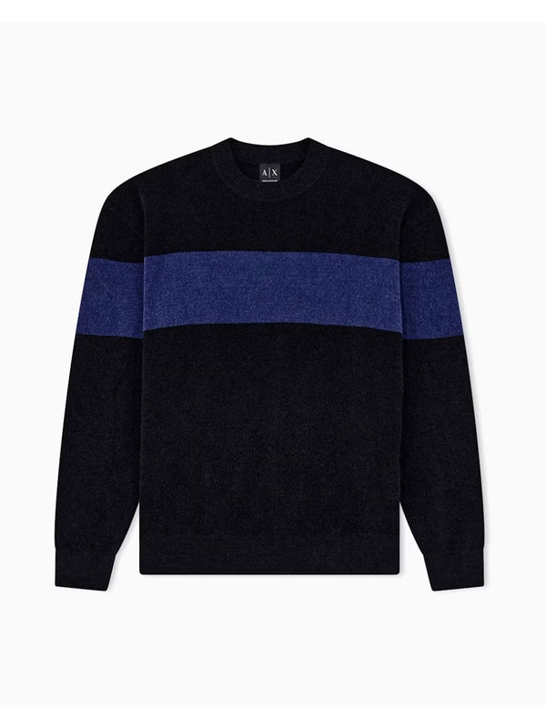 A|X Armani Exchange Maglione Girocollo Uomo Mod. XM003001 AF27005 MC663 Nero