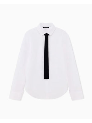 A|X Armani Exchange Camicia Manica Lunga Donna Mod. XW002951 AF25762 U0002 Bianco