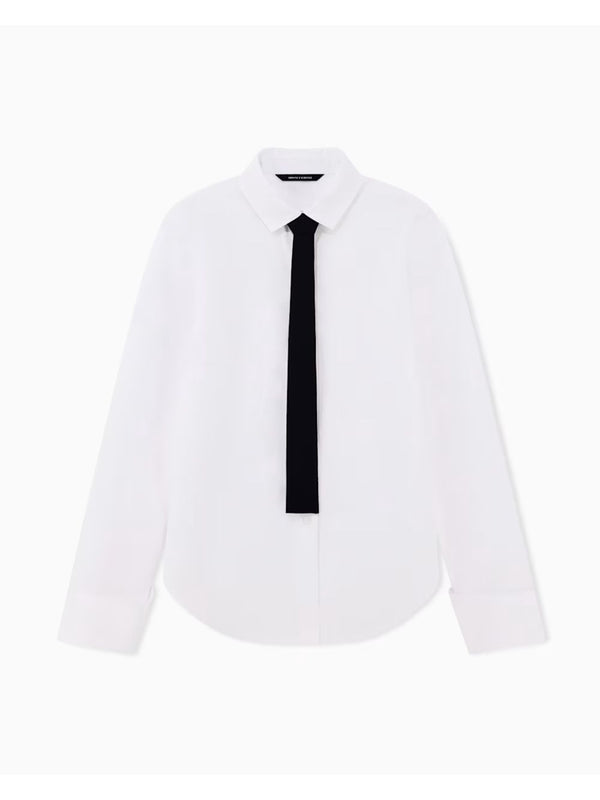 A|X Armani Exchange Camicia Manica Lunga Donna Mod. XW002951 AF25762 U0002 Bianco