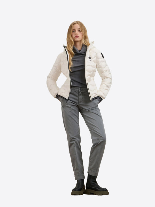 Blauer Giubbotto corto Donna Mod. BLDC03033CAMELIA 6047 100B Bianco