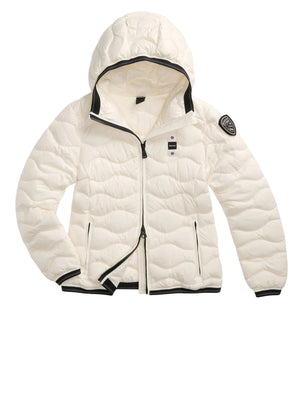 Blauer Giubbotto corto Donna Mod. BLDC03033CAMELIA 6047 100B Bianco