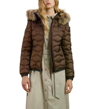 Blauer Giubbotto corto Donna Mod. BLDC03034ALDIE 6047 30B Marroncino