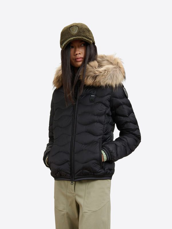Blauer Giubbotto corto Donna Mod. BLDC03034ALDIE 6047 999 Nero