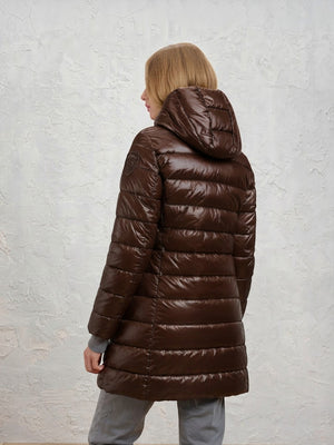 Blauer Giubbotto lungo Donna Mod. BLDK02073ADELAIDE 6648 30B Moro