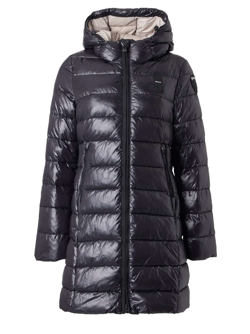 Blauer Giubbotto lungo Donna Mod. BLDK02073ADELAIDE 6648 999 Nero
