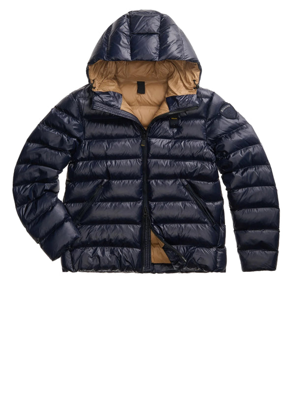 Blauer Giubbotto corto Uomo Mod. BLUC02054ADAMS 5958 888 Blu