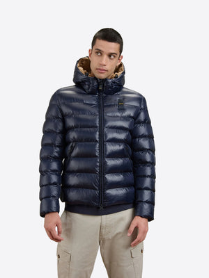 Blauer Giubbotto corto Uomo Mod. BLUC02054ADAMS 5958 888 Blu