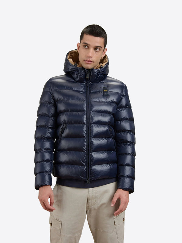 Blauer Giubbotto corto Uomo Mod. BLUC02054ADAMS 5958 888 Blu