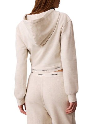 Calvin Klein Jeans Felpa Zip Donna Mod. LV047G252G P4P Panna