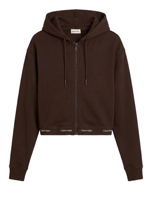 Calvin Klein Jeans Felpa Zip Donna Mod. LV047G252G T02 CAFFE