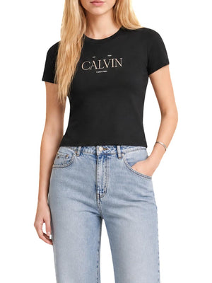 Calvin Klein Jeans T-shirt Donna Mod. LV047G806G UB1 Nero