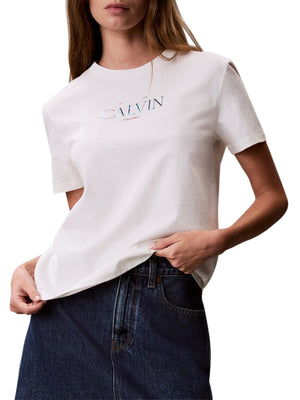 Calvin Klein Jeans T-shirt Donna Mod. LV047G806G YAS Panna