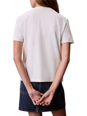 Calvin Klein Jeans T-shirt Donna Mod. LV047G806G YAS Panna