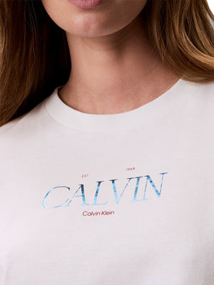 Calvin Klein Jeans T-shirt Donna Mod. LV047G806G YAS Panna