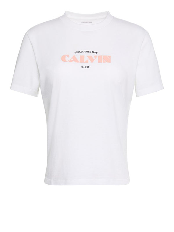 Calvin Klein Jeans T-shirt Donna Mod. LV047G807G YAF Bianco