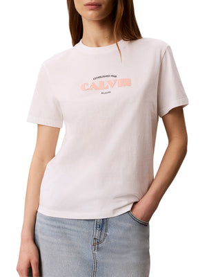 Calvin Klein Jeans T-shirt Donna Mod. LV047G807G YAF Bianco