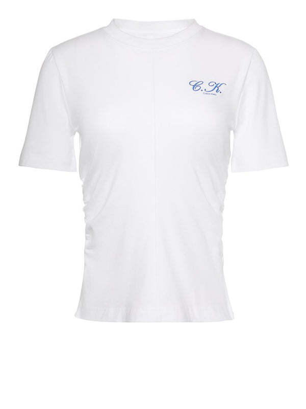 Calvin Klein Jeans T-shirt Donna Mod. LV047G808G YAF Bianco