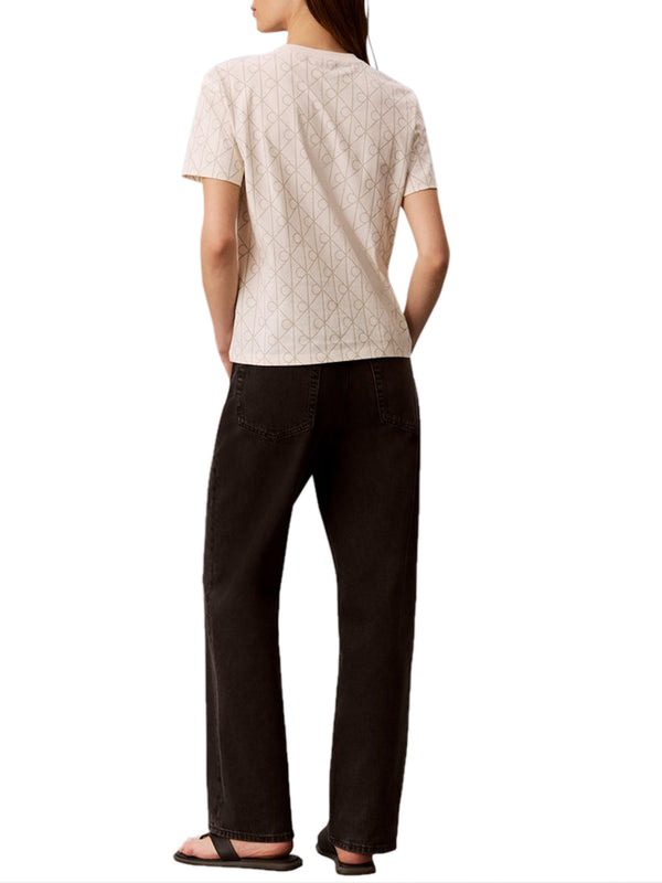 Calvin Klein Jeans T-shirt Donna Mod. LV047G811G YAS Bianco