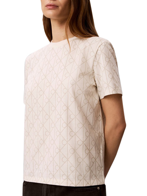 Calvin Klein Jeans T-shirt Donna Mod. LV047G811G YAS Bianco