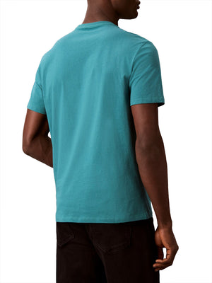 Calvin Klein Jeans T-shirt Uomo Mod. LV04RB866G 8ZU Petrolio
